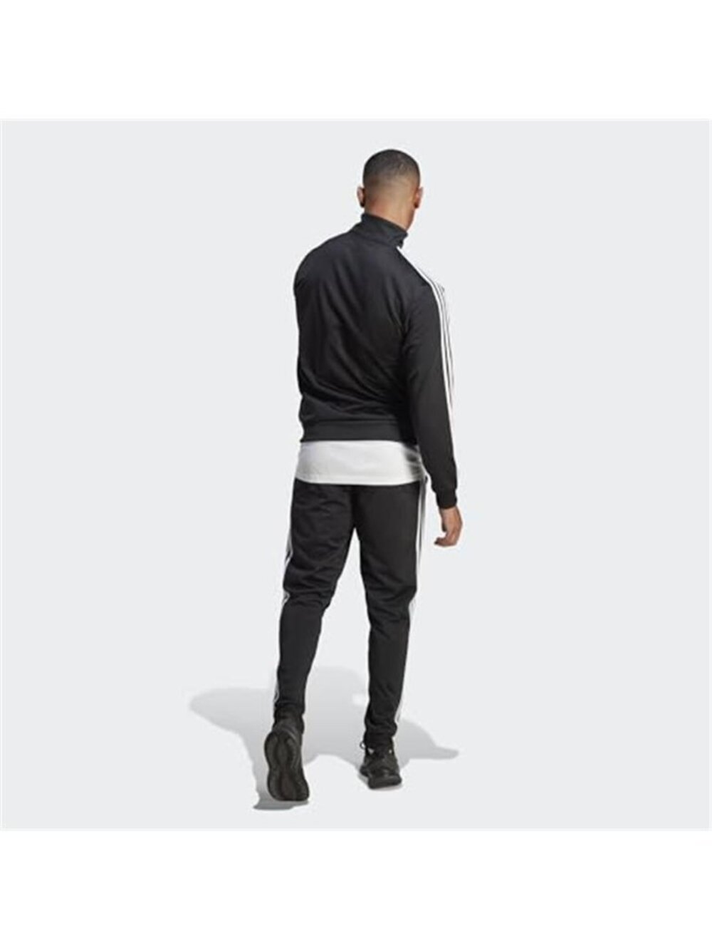 adidas Men's Basic 3-Stripes Tricot Track Suit - Picture 5 of 6